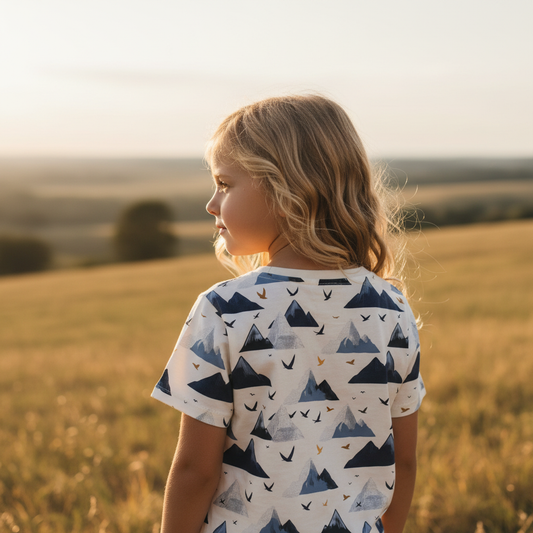 Cold Mountains Digital Seamless Pattern