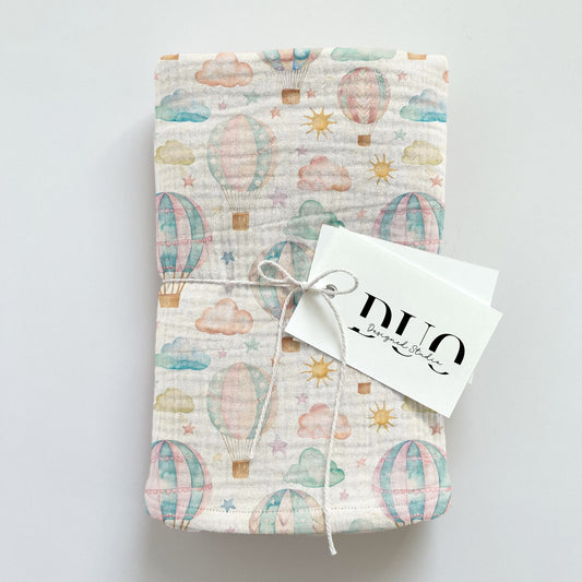 Balloon Skies Digital Seamless Pattern