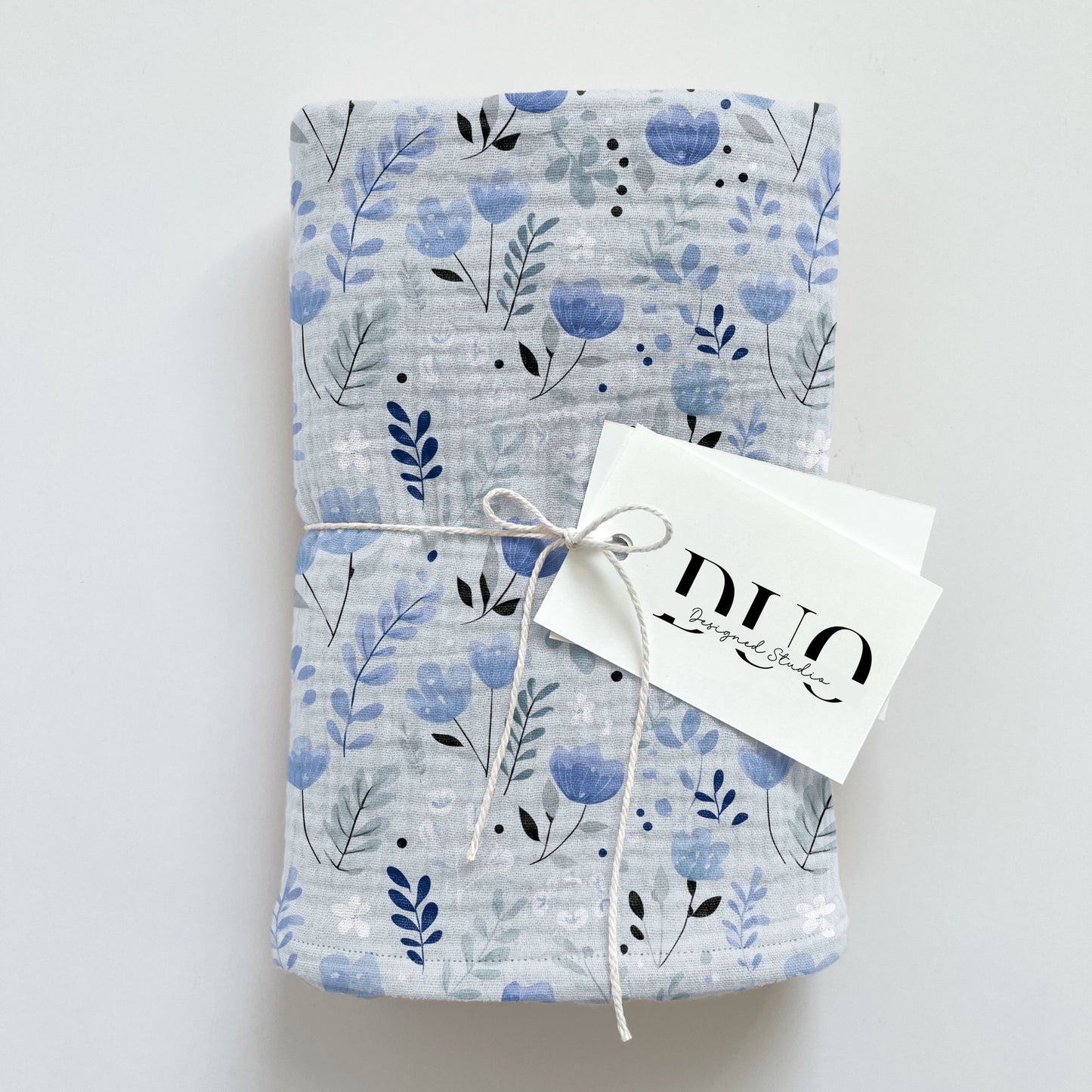 Berry Blue Blooms Digital Seamless Pattern