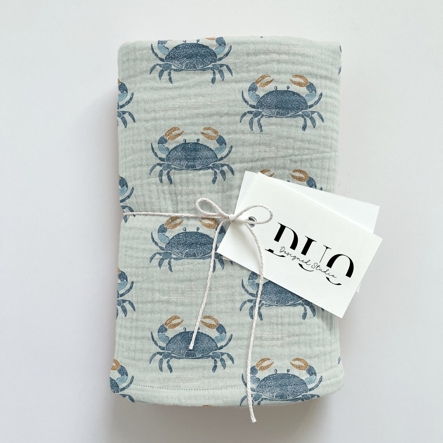 Blue Crabs Digital Seamless Pattern