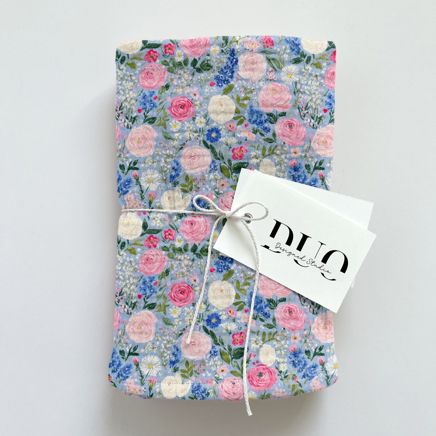 Blue Summer Garden Digital Seamless Pattern