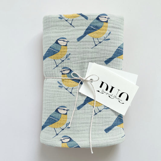 Bluetits Digital Seamless Pattern