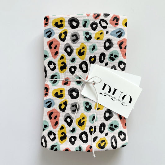 Bright Leopard Print Digital Seamless Pattern