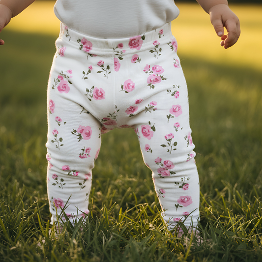 Minimalist Pink Floral Digital Seamless Pattern