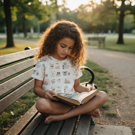 Books & Coffee Digital Seamless Pattern