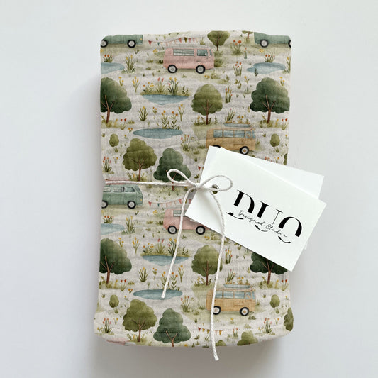 Camp Park Digital Seamless Pattern
