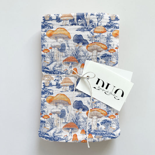 Chinoiserie Mushrooms Digital Seamless Pattern