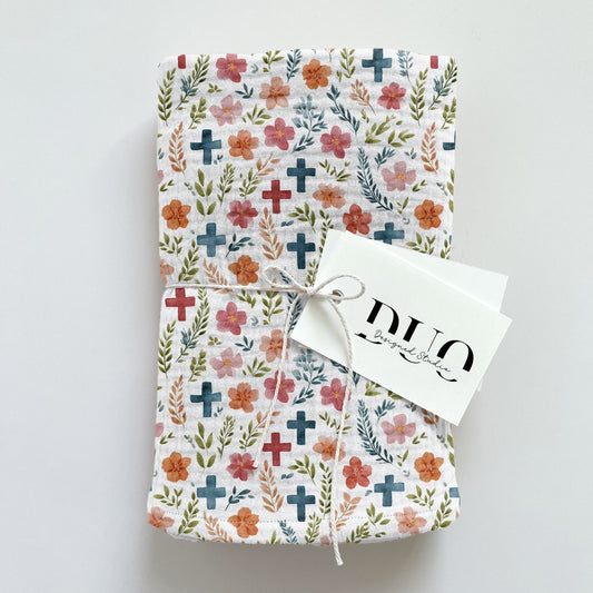 Christian Floral Digital Seamless Pattern