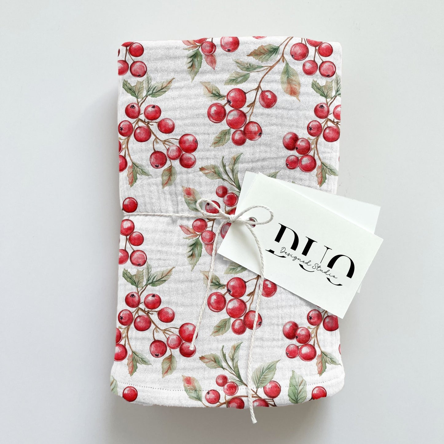 Christmas Berries Digital Seamless Pattern