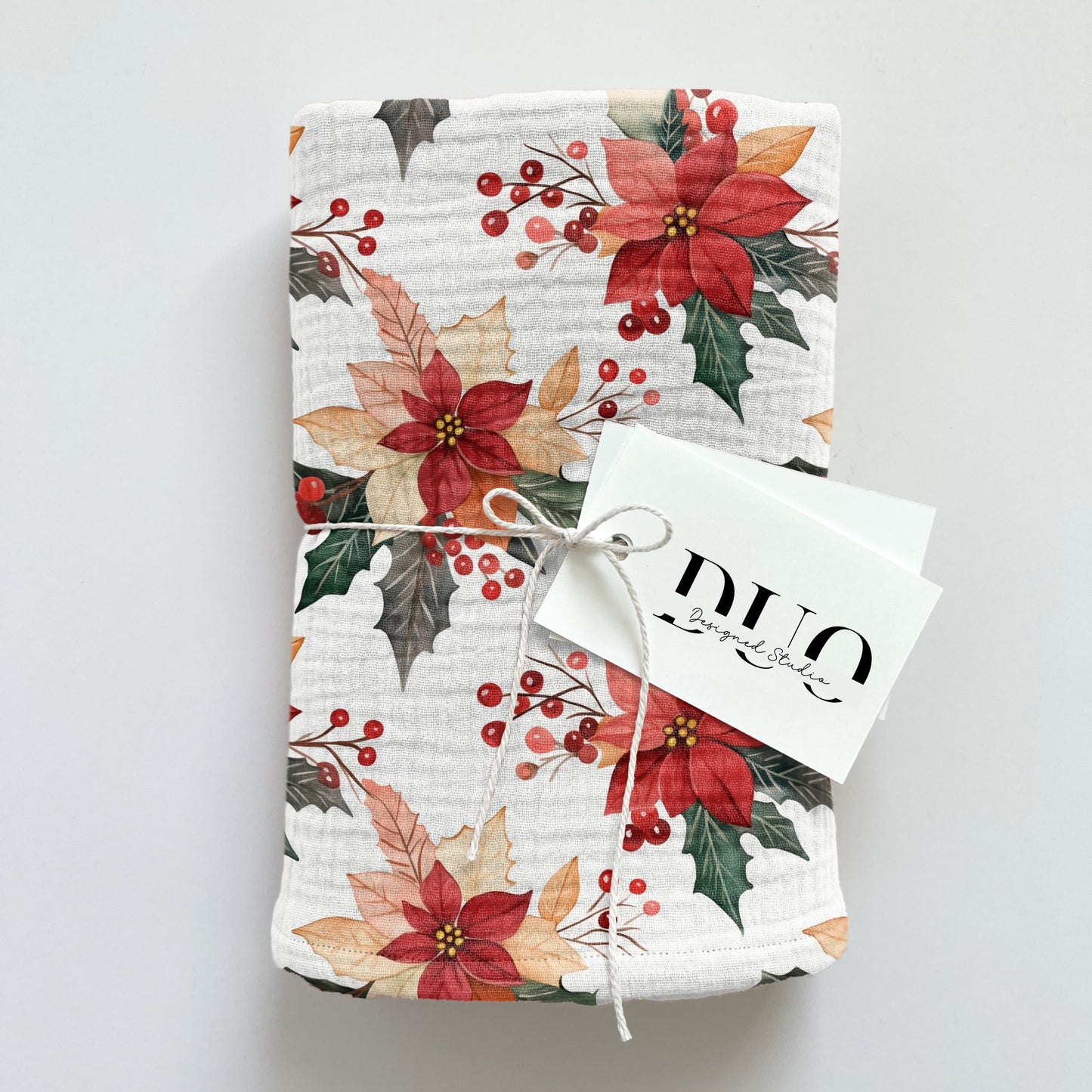 Christmas Floral Digital Seamless Pattern