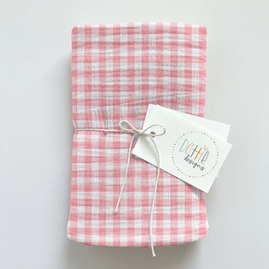 Christmas Pink Gingham
