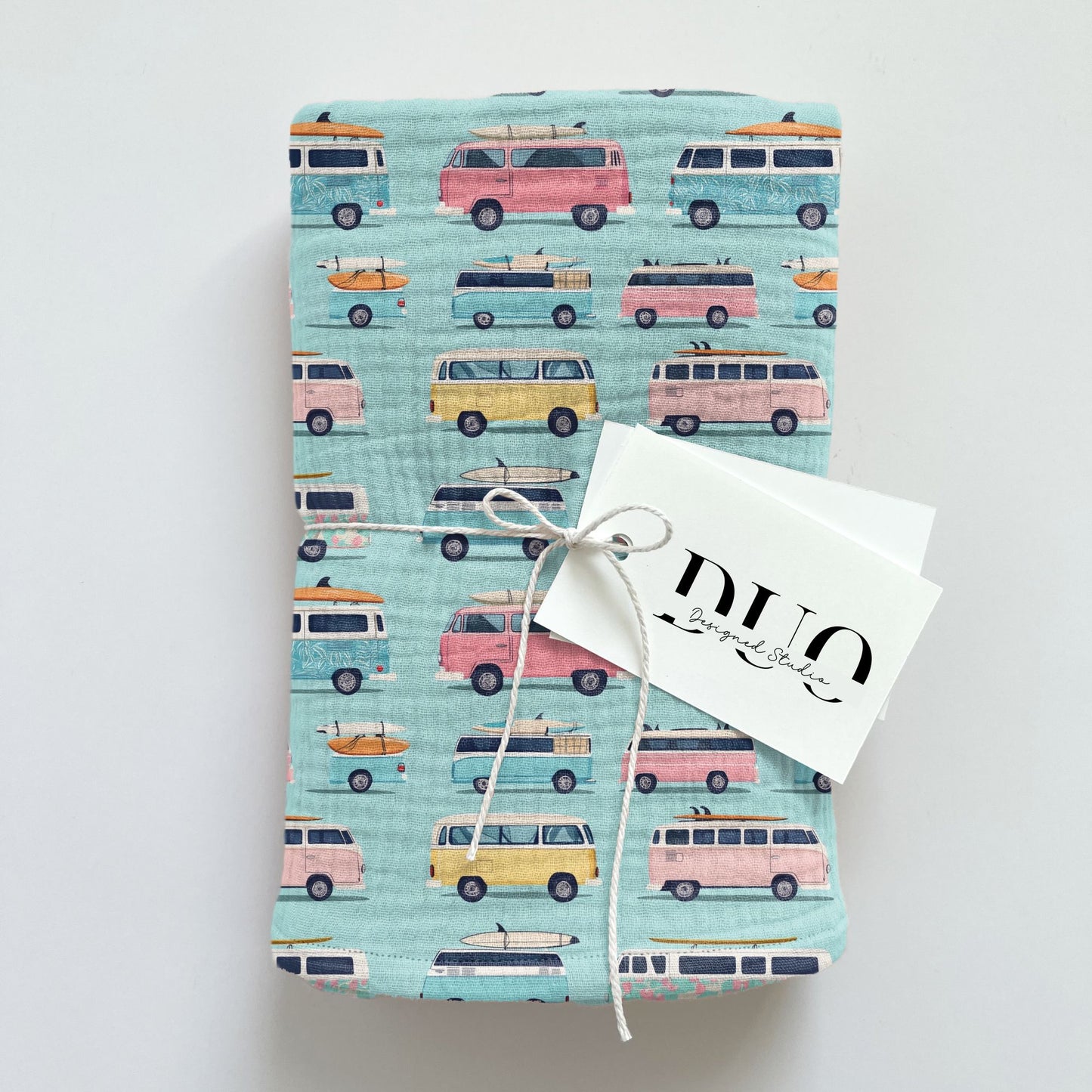 Colourful Camper Vans Digital Seamless Pattern