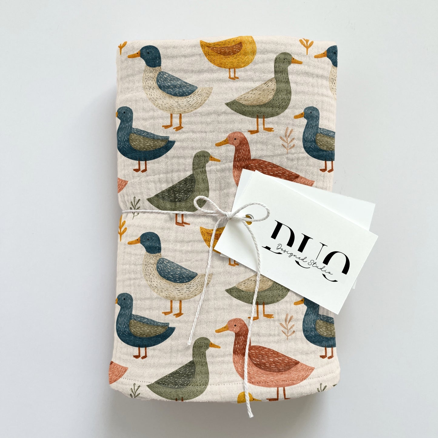Colourful Ducks Digital Seamless Pattern