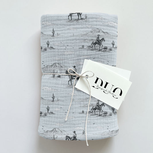 Cowboy Ride Digital Seamless Pattern