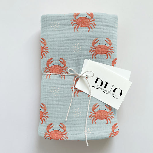 Cute Crabs Digital Seamless Pattern