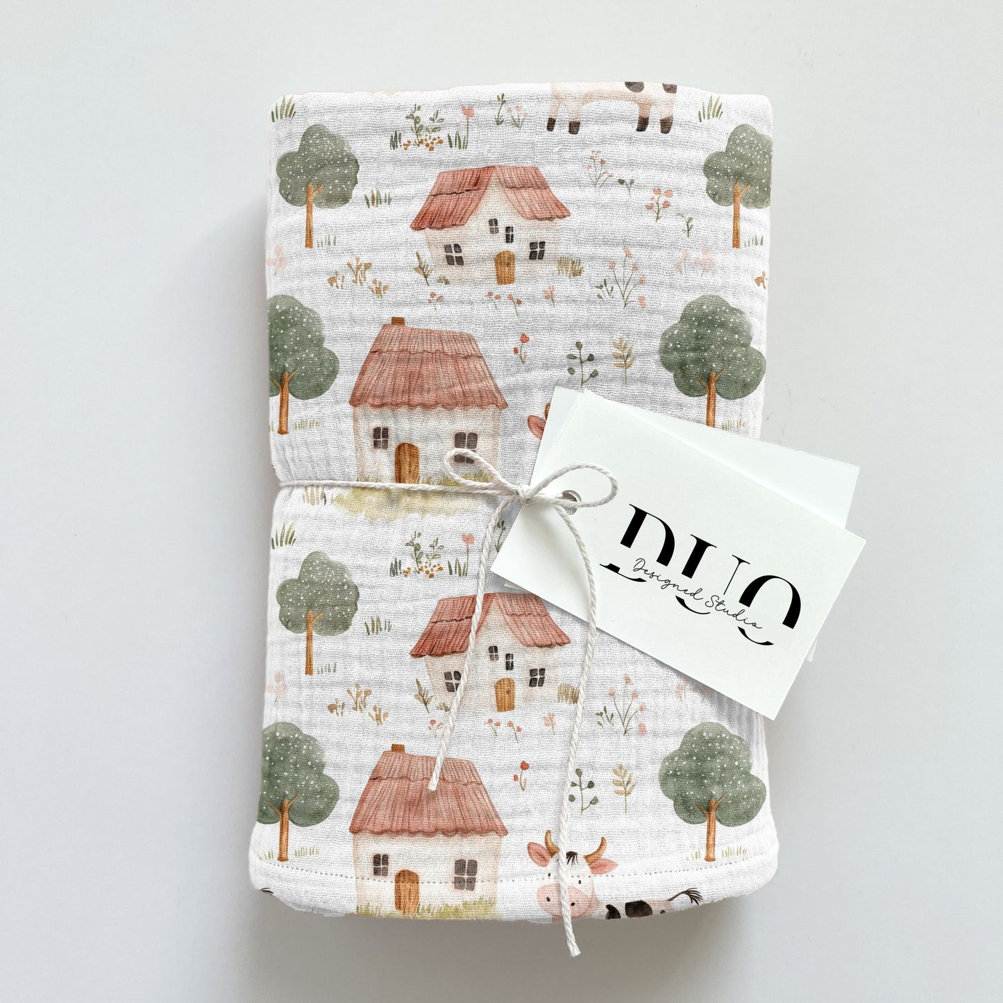 Cute Farmyard Digital Seamless Pattern