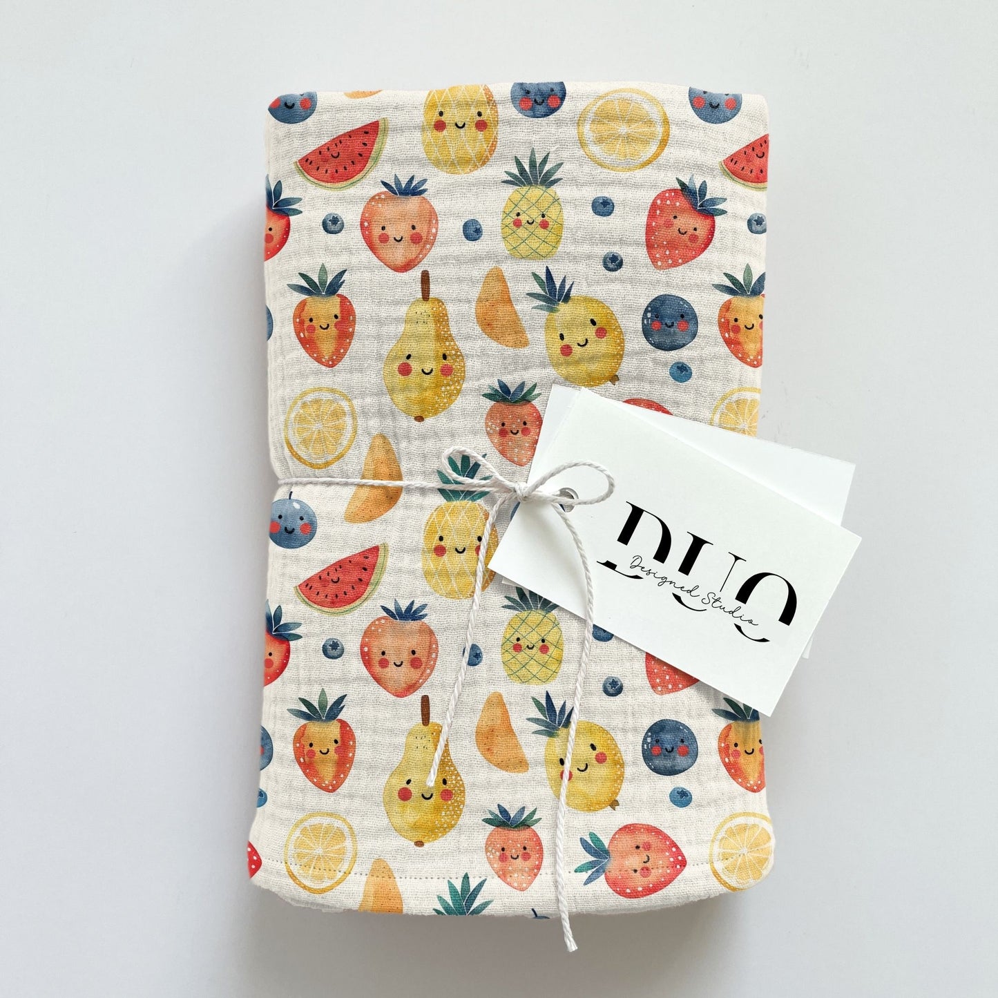 Cute Kawaii Fruit Digital Seamless Pattern