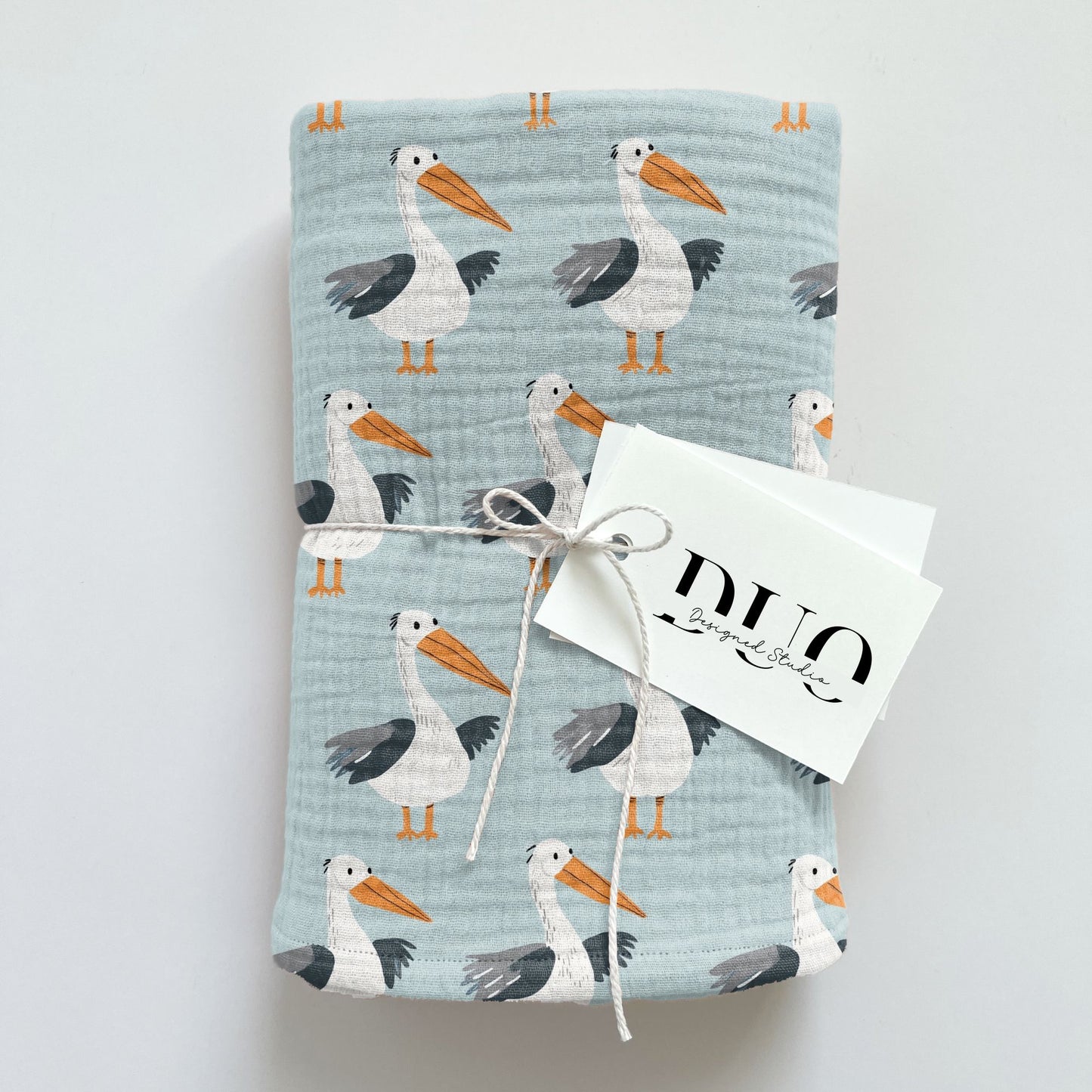 Cute Pelicans Digital Seamless Pattern