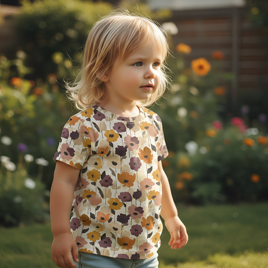 Autumn Flowers Digital Seamless Pattern