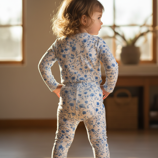 Ditsy Blue Watercolour Digital Seamless Pattern