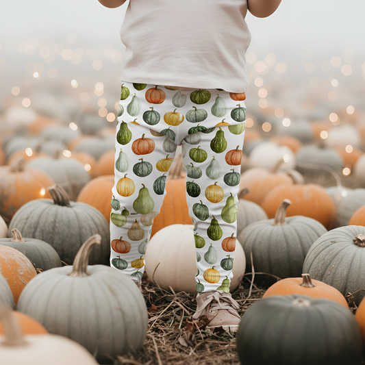 Autumn Squashes Digital Seamless Pattern