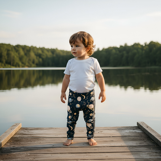 Boho Planets Digital Seamless Pattern