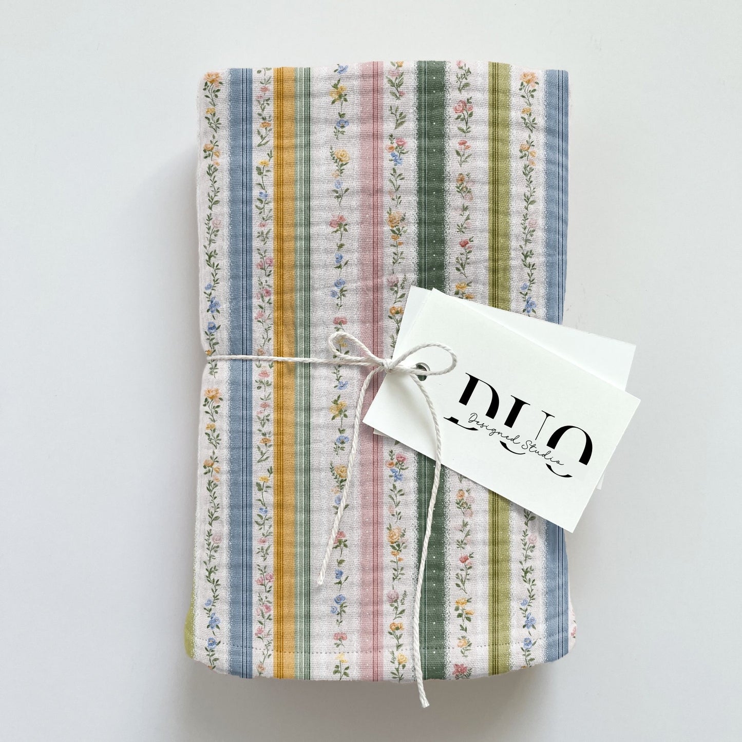Dainty Floral Stripes Digital Seamless Pattern