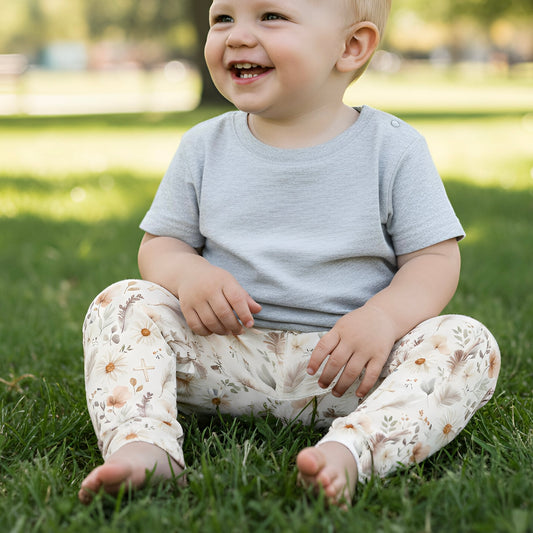 Daisies & Crosses Digital Seamless Pattern
