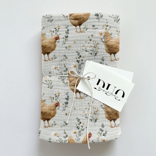 Daisy Chickens Digital Seamless Pattern