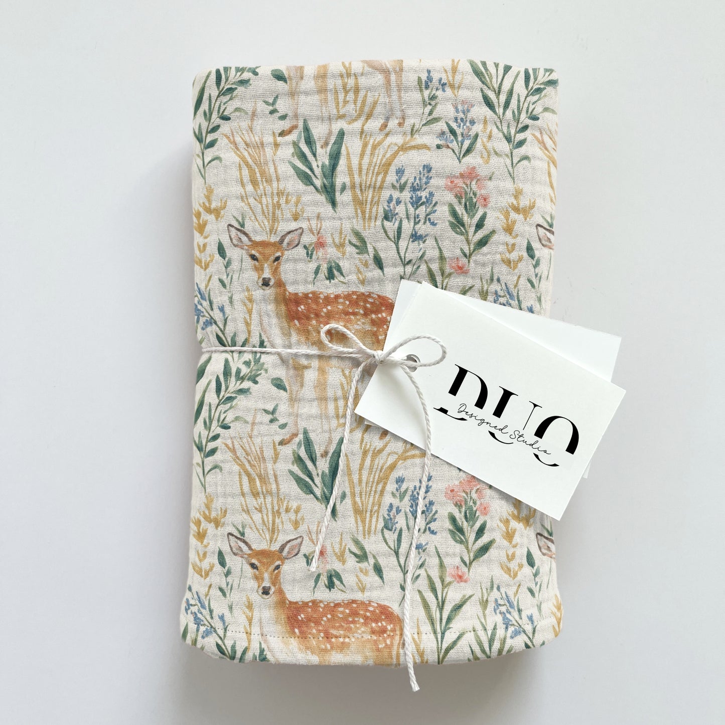 Deer Hiding Digital Seamless Pattern