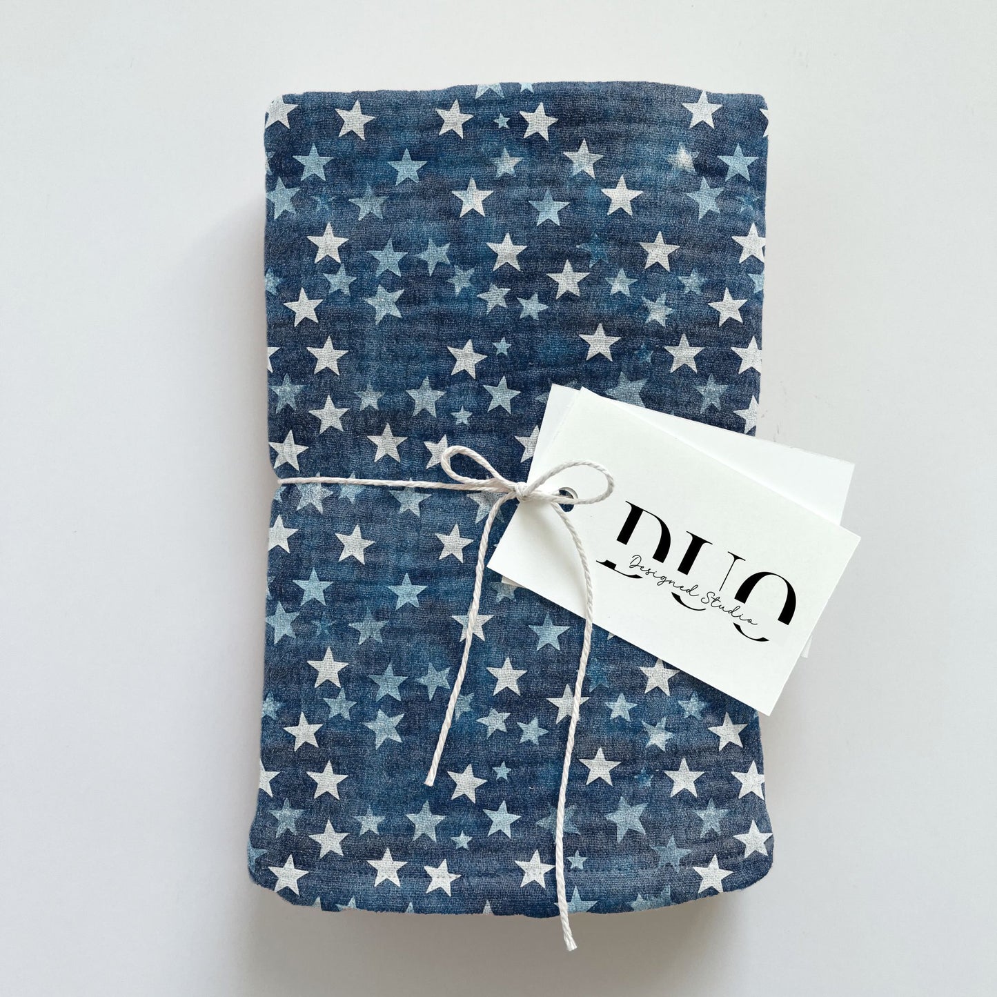 Denim Stars Digital Seamless Pattern