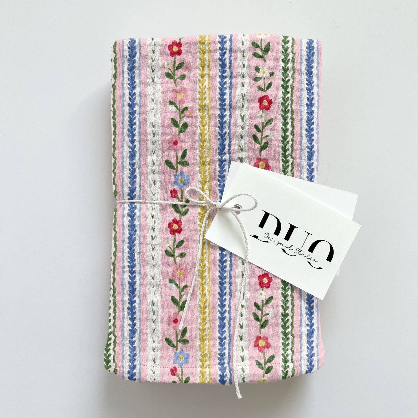Ditsy Floral Stripes Digital Seamless Pattern