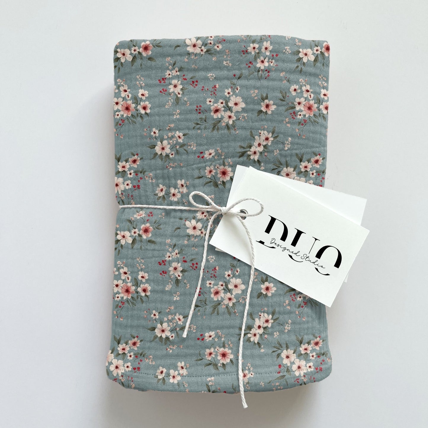 Ditsy Teal Floral Digital Seamless Pattern
