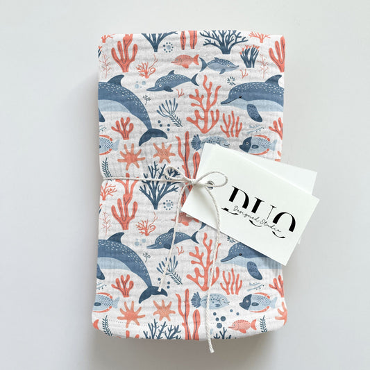 Dolphins Digital Seamless Pattern