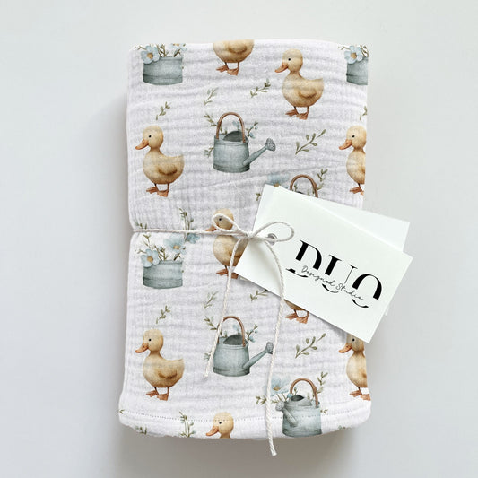 Ducks & Watering Cans Digital Seamless Pattern