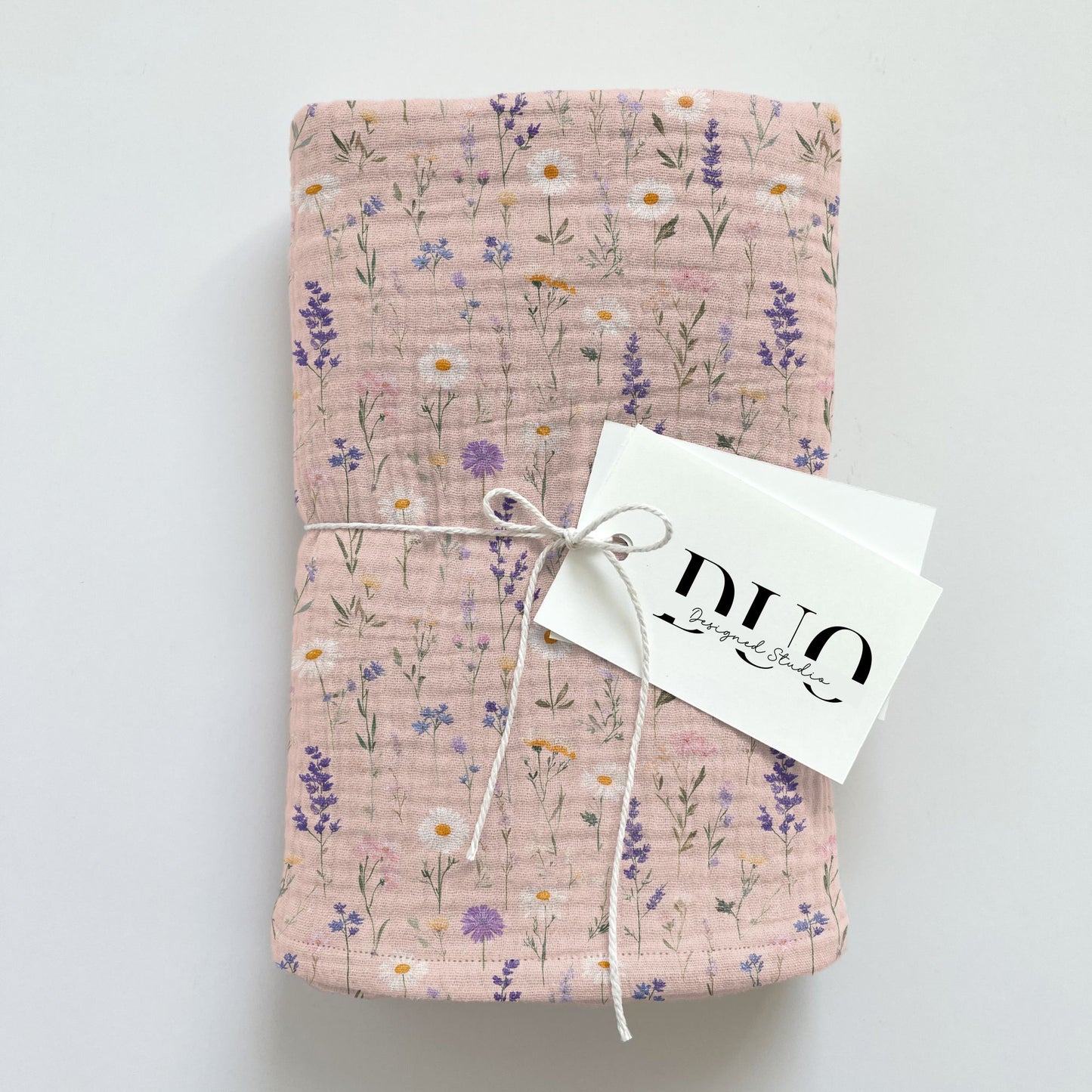 Dusky Pink Wildflowers Digital Seamless Pattern
