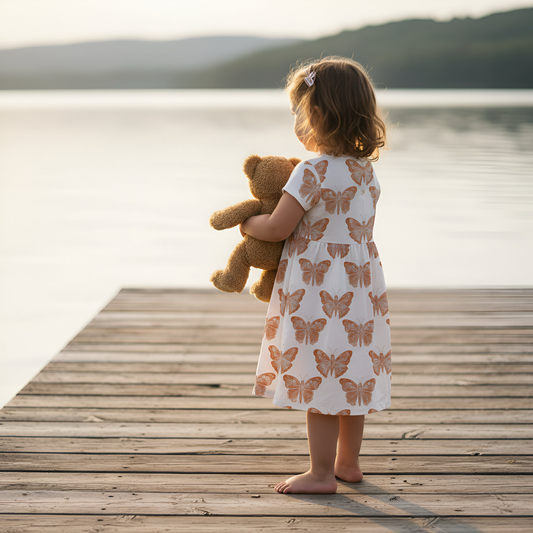 Rustic Butterflies Digital Seamless Pattern