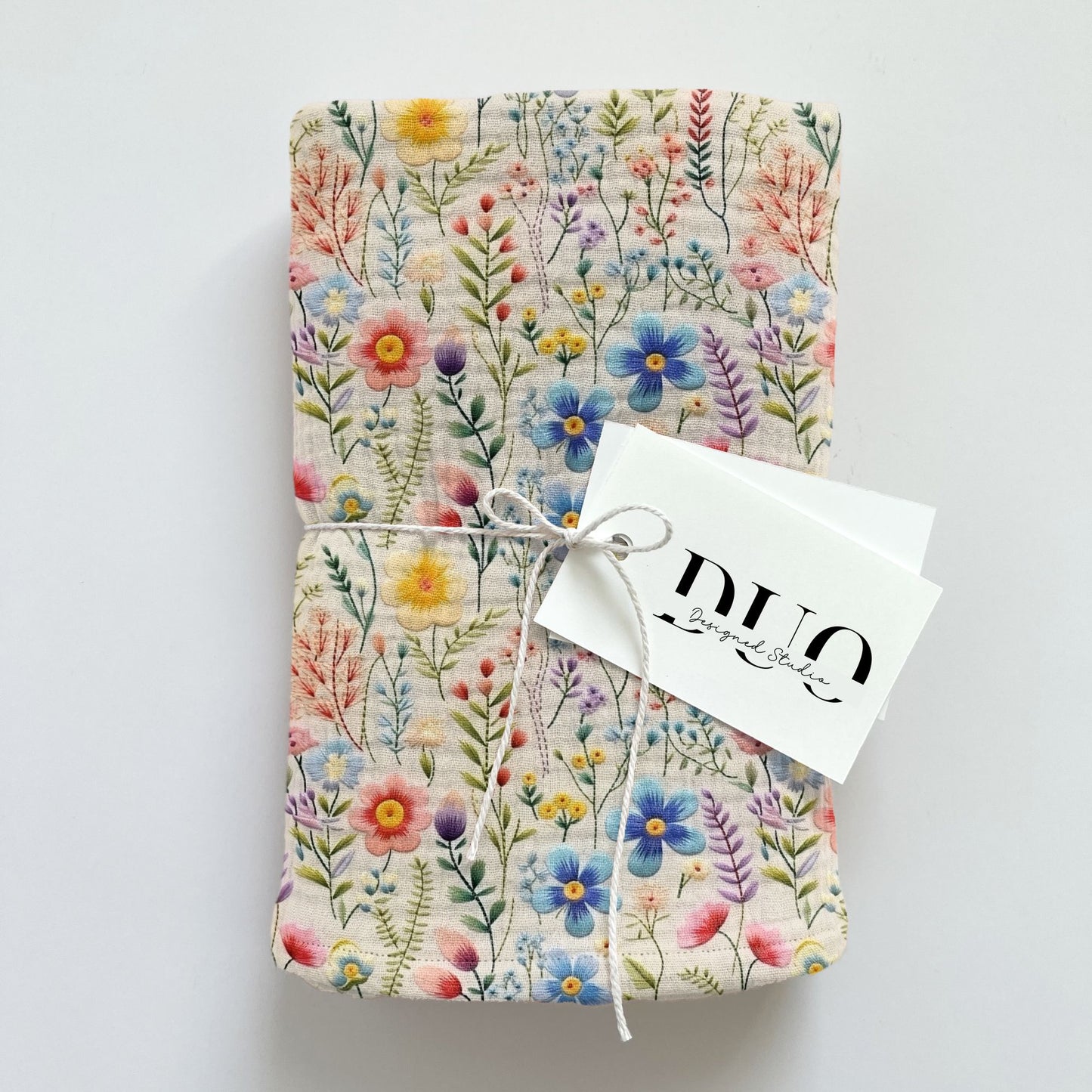 Wildflower Embroidery Digital Seamless Pattern