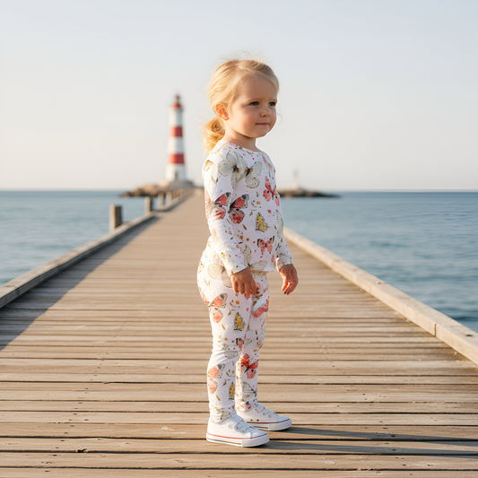 Sketched Butterflies Digital Seamless Pattern