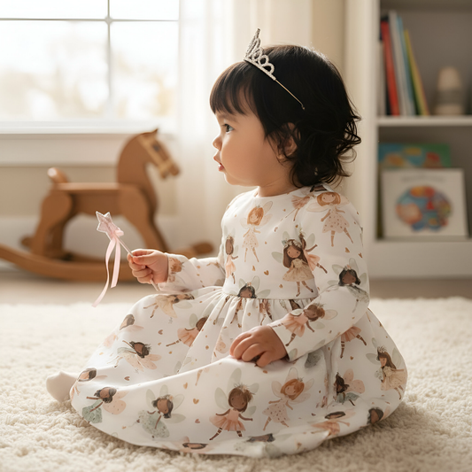 Fairy Ballerinas Digital Seamless Pattern