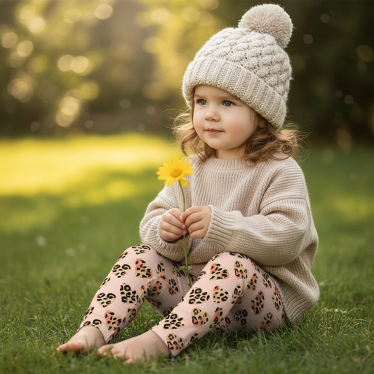 Leopard Print Hearts Digital Seamless Pattern