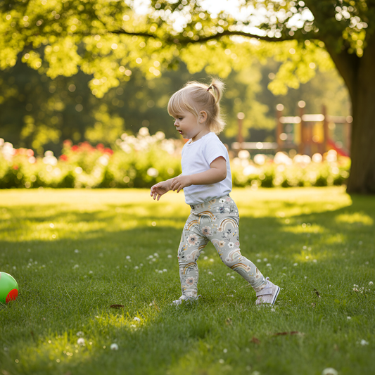 Floral Rainbows Digital Seamless Pattern