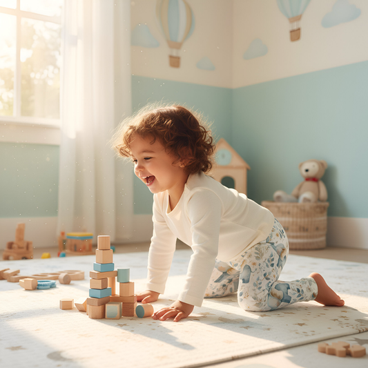 Blue Floral Elephant Digital Seamless Pattern