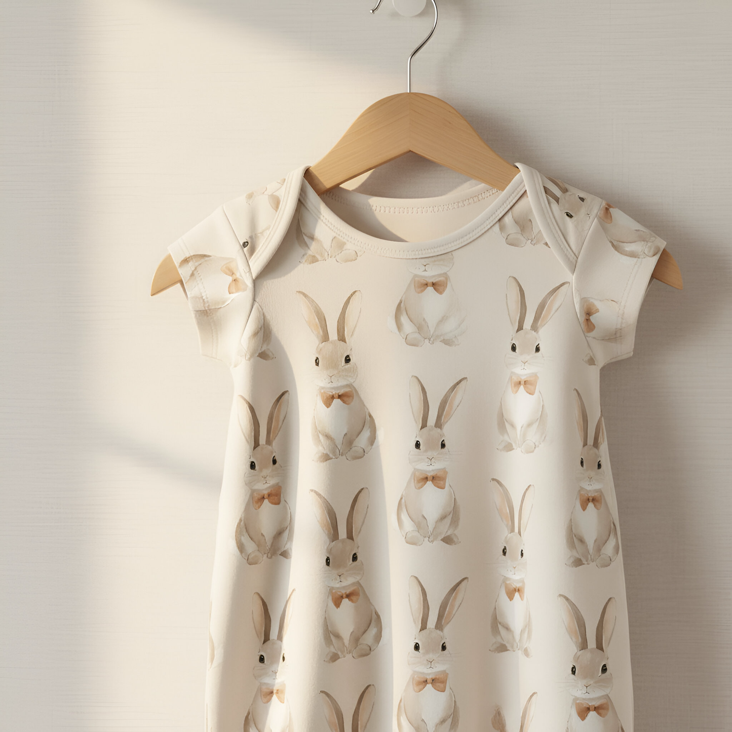 Bunnies in Bowties Digital Seamless Pattern