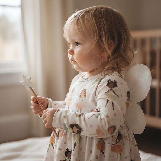 Fairy Ballerinas Digital Seamless Pattern