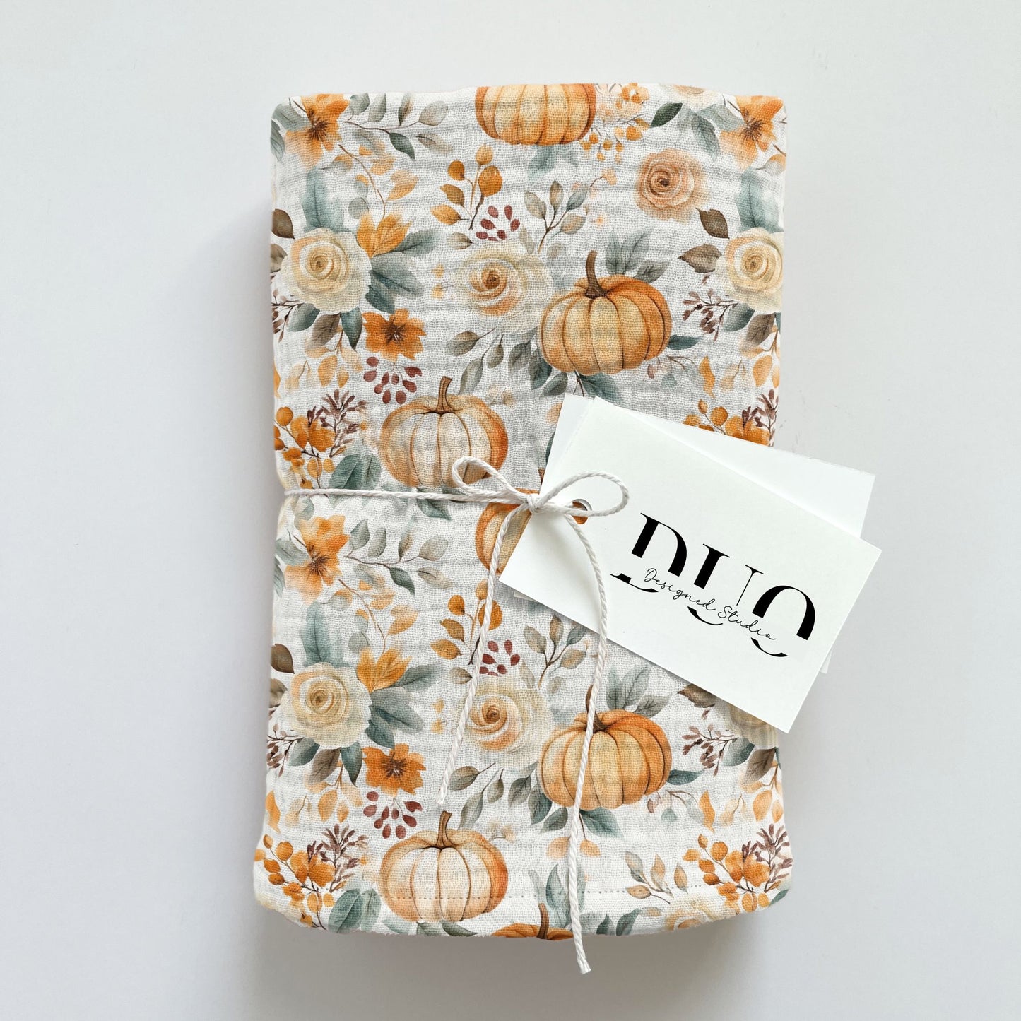 Fall Boho Pumpkin Digital Seamless Pattern