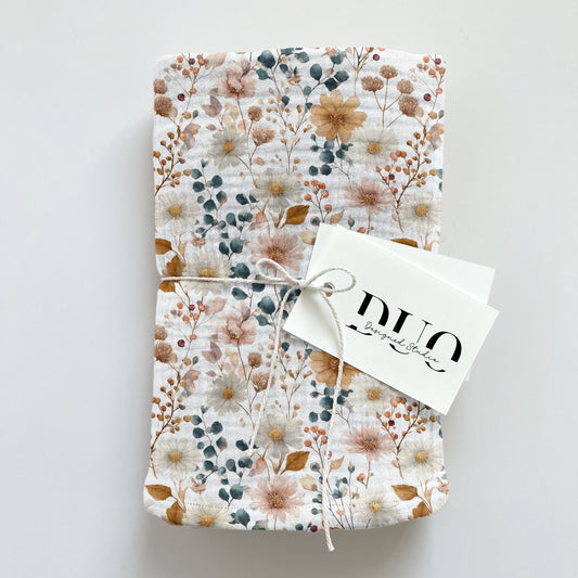 Fall Floral Digital Seamless Pattern