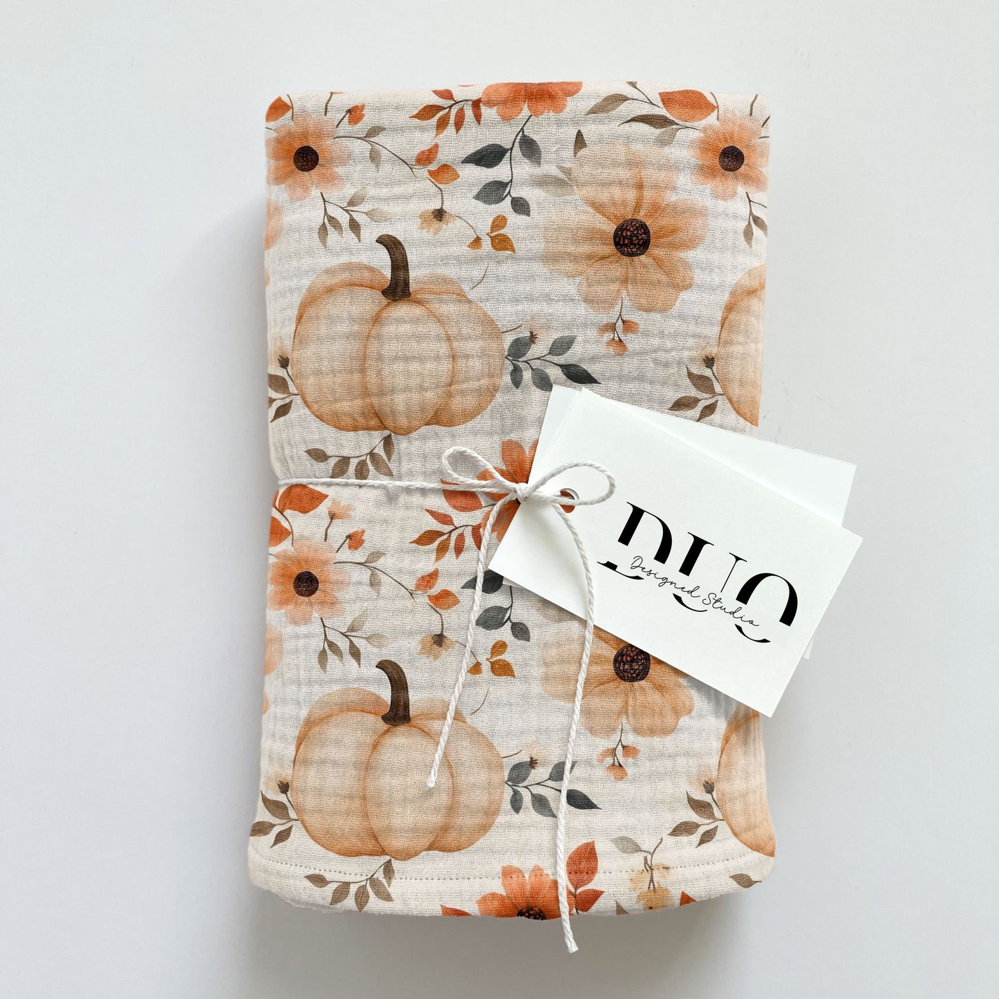 Pumpkin Fall Floral Digital Seamless Pattern
