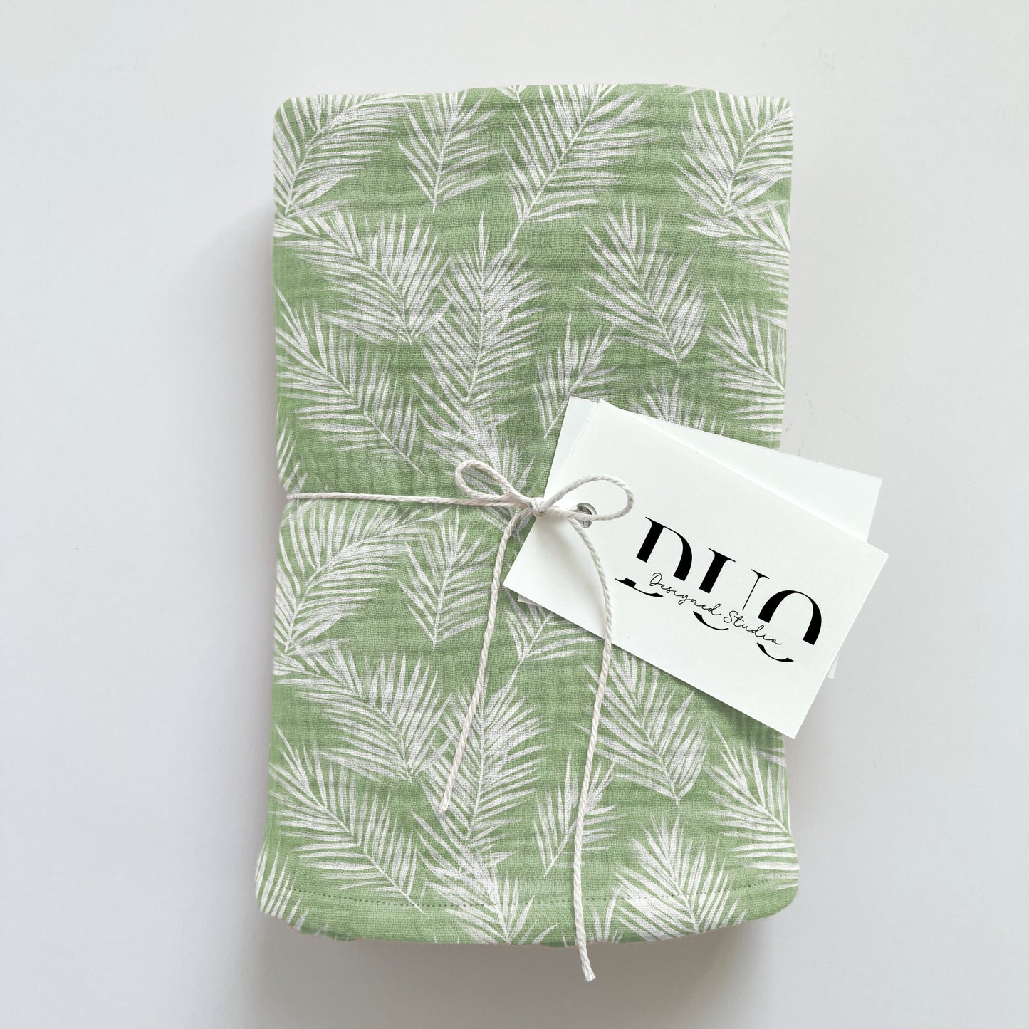 Ferns on Green Digital Seamless Pattern
