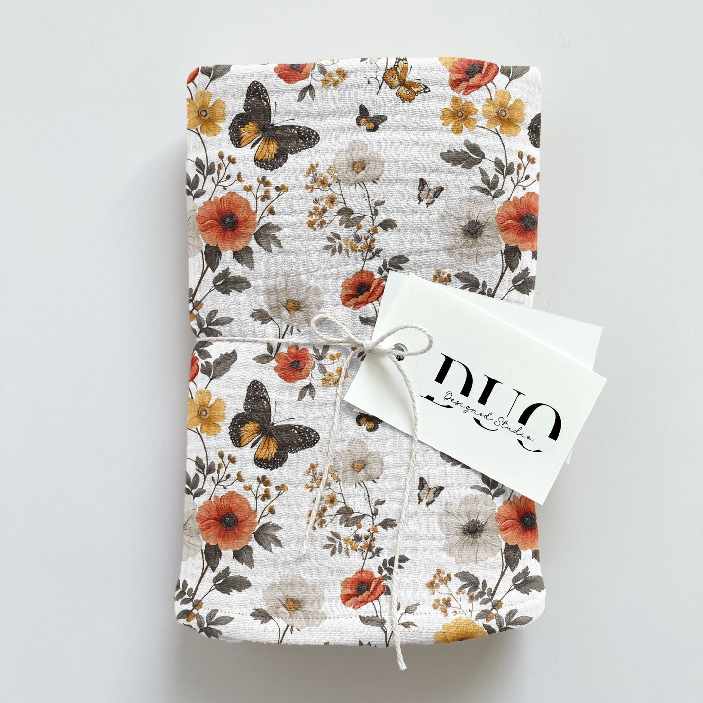 Floral Butterflies Digital Seamless Pattern